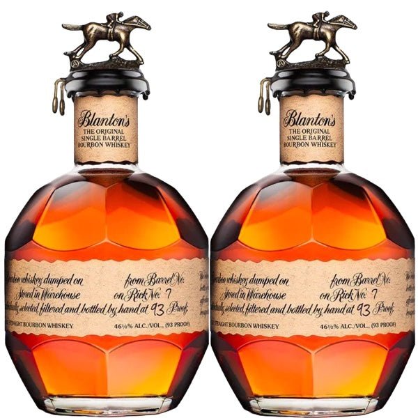 Blanton's Single Barrel Bourbon Whiskey 2 Bottles Bundle - Rare Reserve