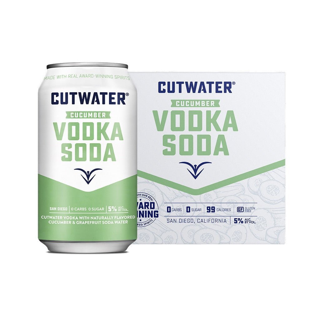 Cutwater Cucumber Vodka Soda Cocktail 4pk - Rare Reserve