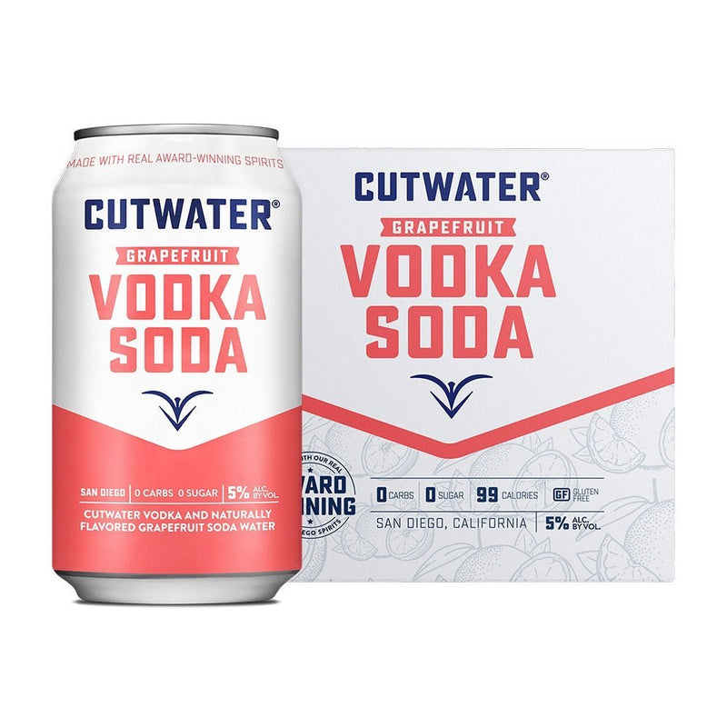 Cutwater Grapefruit Vodka Soda Cocktail 4pk - Rare Reserve