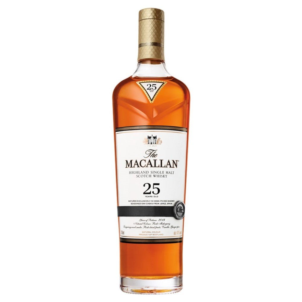 The Macallan Sherry Oak 25 Year Old Single Malt Scotch Whiskey - Rare Reserve