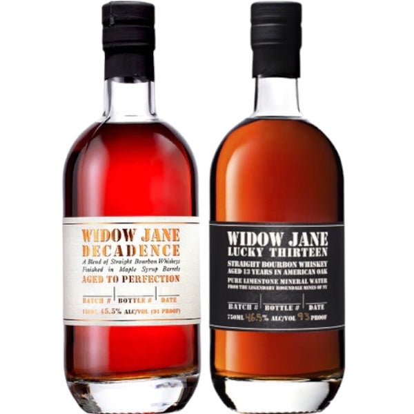 Widow Jane Decadence and Lucky Thirteen 2022 Bourbon Whiskey Bundle - Rare Reserve